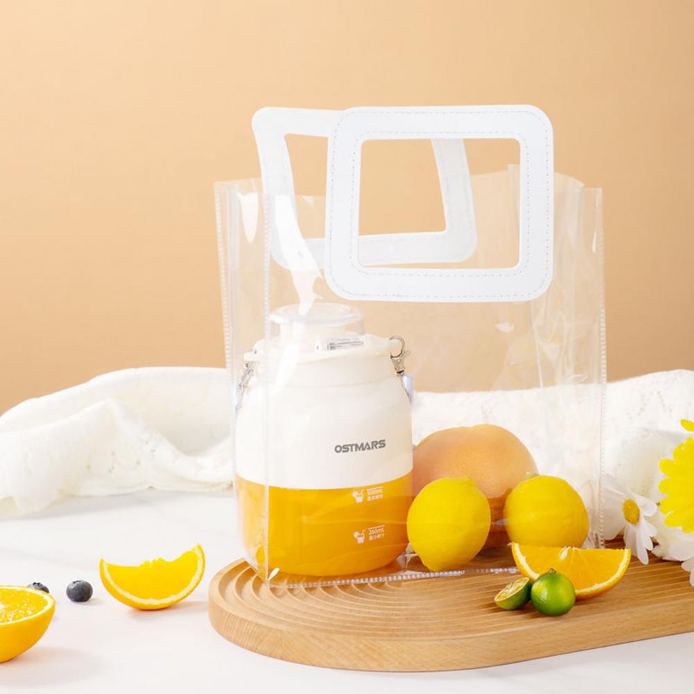 1100ML Portable Juicer Cup Food Grade Water Bottle Juicer Wireless Fruit Squeezer Electric Blender Juice Maker Machine Kitchen