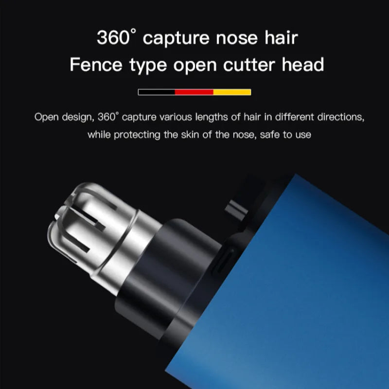 【Local Seller】Mini Portable Rechargeable Nose Hair Trimmer For Men Replacement Blades Included
