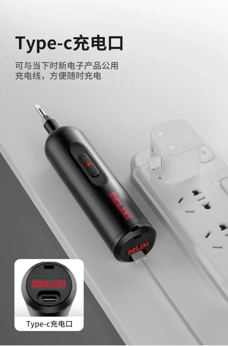 TQH Hand Drill Hand Electric Screwdriver Gun Tool Impact Drill Household Rechargeable Brushless Lithium Battery Rotary Punching