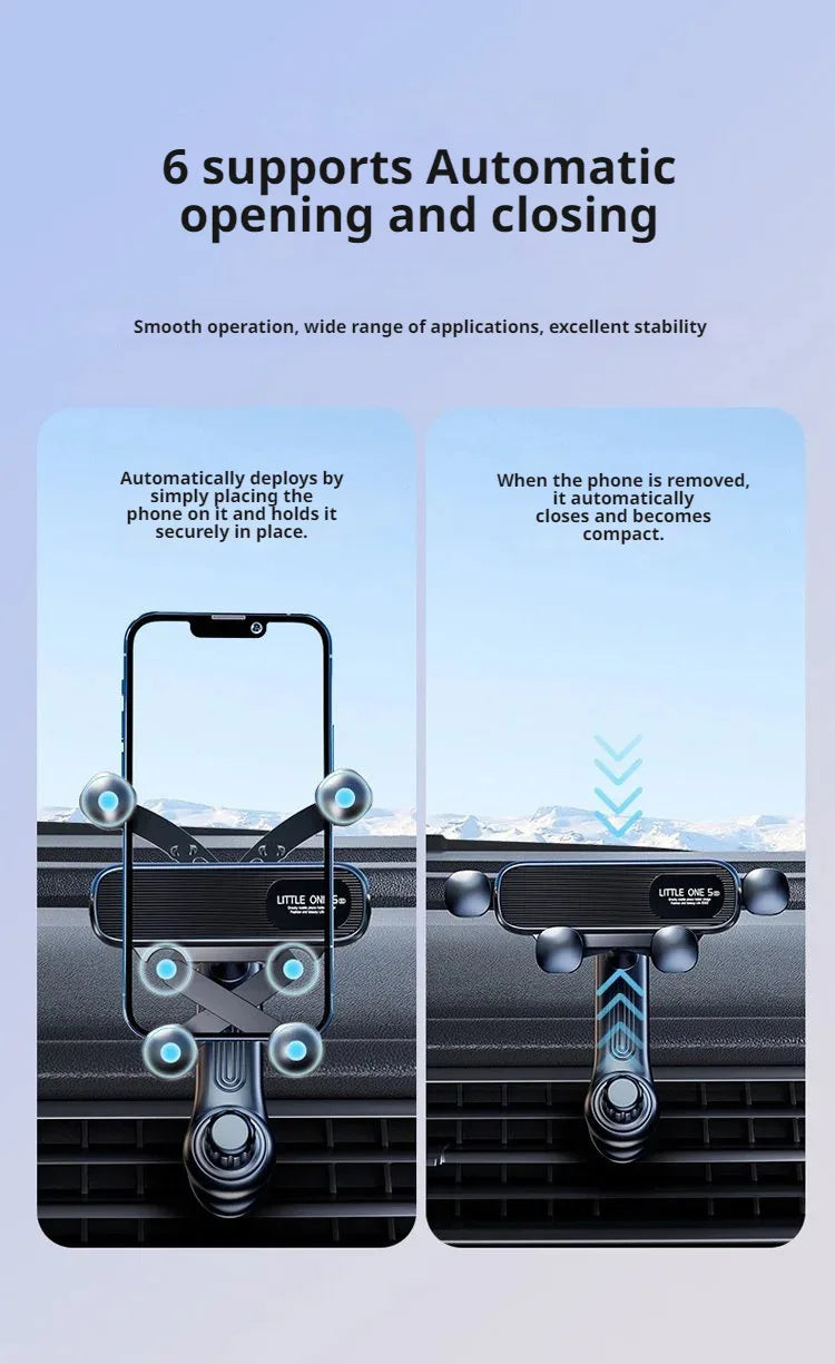 Car phone holder air vent clip special car hook type horizontal and vertical fixed car phone holder