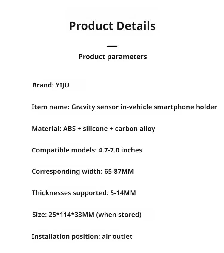 Car phone holder air vent clip special car hook type horizontal and vertical fixed car phone holder