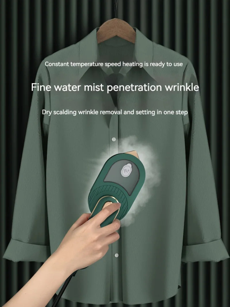 100V-230V Mini Steam Iron for clothes Travel Portable Garment Steamer Professional Home Heat Press Dry Wet Clothes Ironing 2024