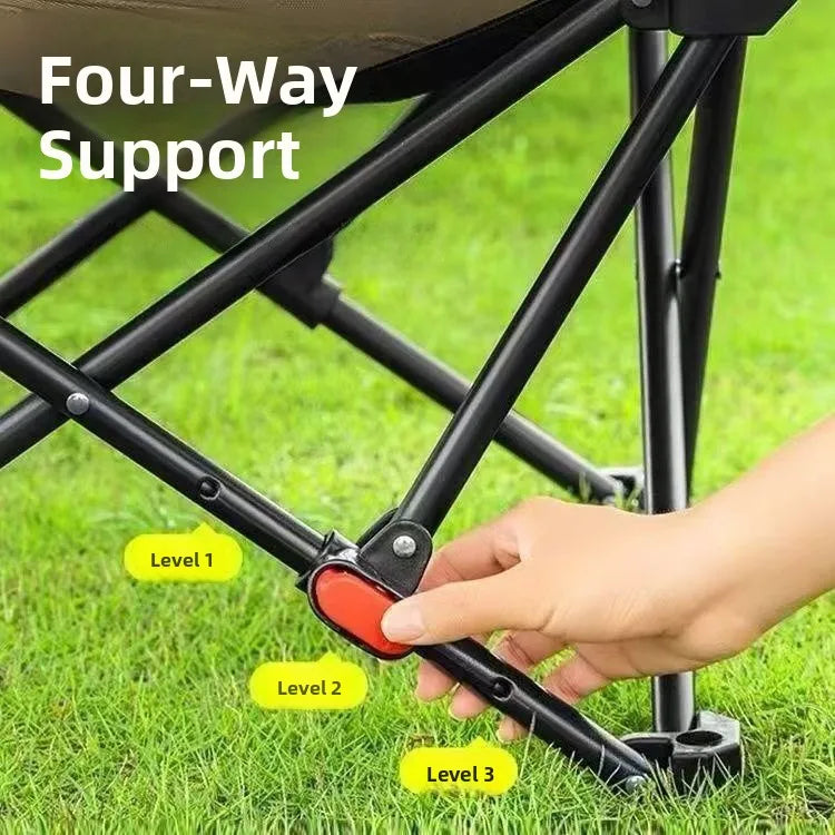 Outdoor Adjustable High Ba Moon Chair Folding Chair Convenient Storage Fiing Chair Beach Chair Cam Equipment