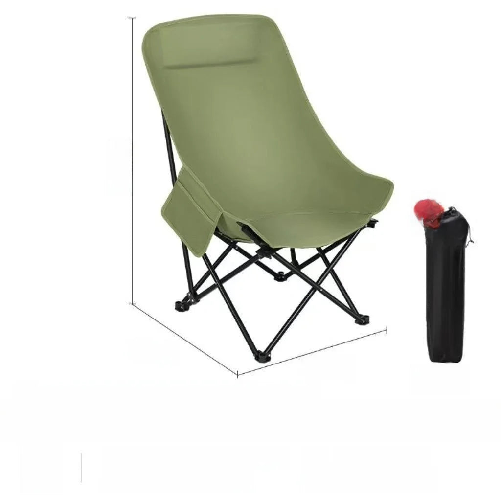 Outdoor Adjustable High Ba Moon Chair Folding Chair Convenient Storage Fiing Chair Beach Chair Cam Equipment