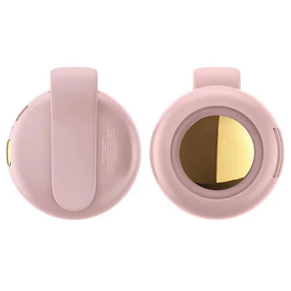 Portable Silent Mini Bladeless Electric Fan Adjustable 3-speed Suspended Waist Fans USB Rechargeable Rotating Boyfriend Gift