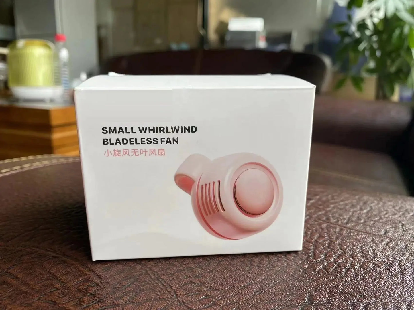 Portable Silent Mini Bladeless Electric Fan Adjustable 3-speed Suspended Waist Fans USB Rechargeable Rotating Boyfriend Gift