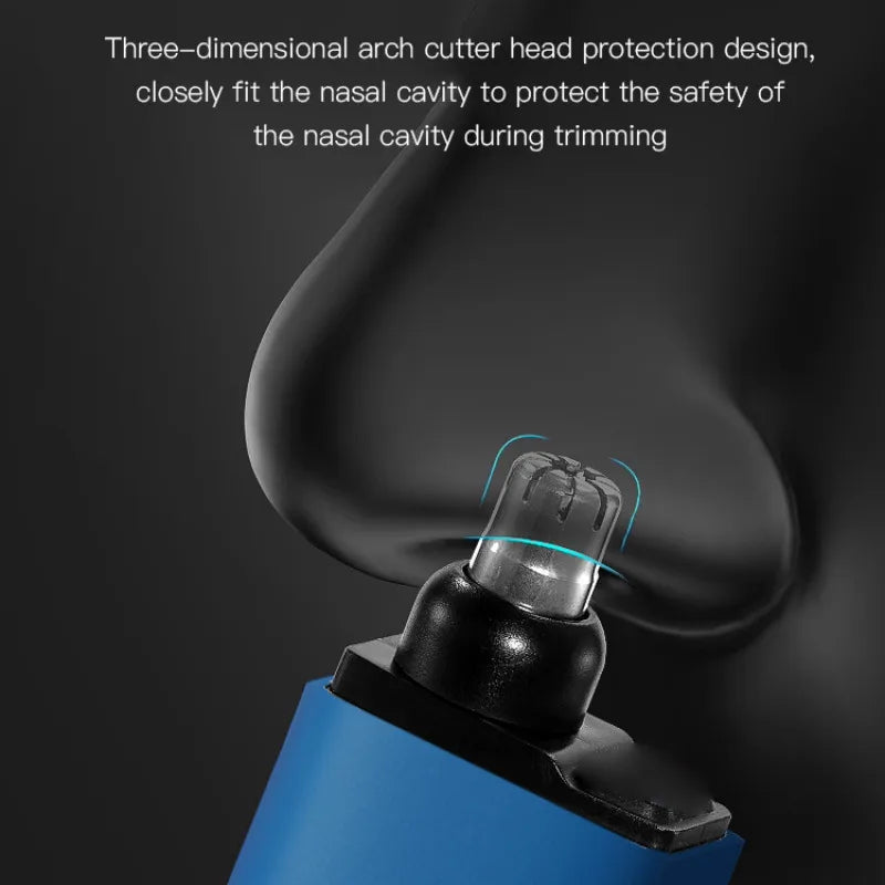【Local Seller】Mini Portable Rechargeable Nose Hair Trimmer For Men Replacement Blades Included