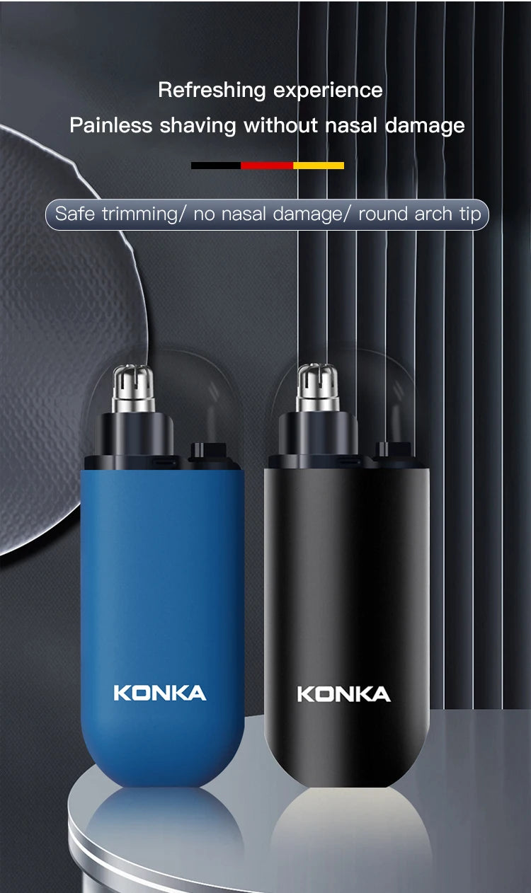 【Local Seller】Mini Portable Rechargeable Nose Hair Trimmer For Men Replacement Blades Included