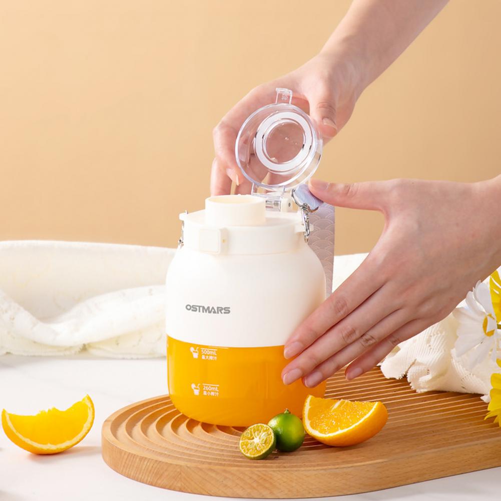 1100ML Portable Juicer Cup Food Grade Water Bottle Juicer Wireless Fruit Squeezer Electric Blender Juice Maker Machine Kitchen