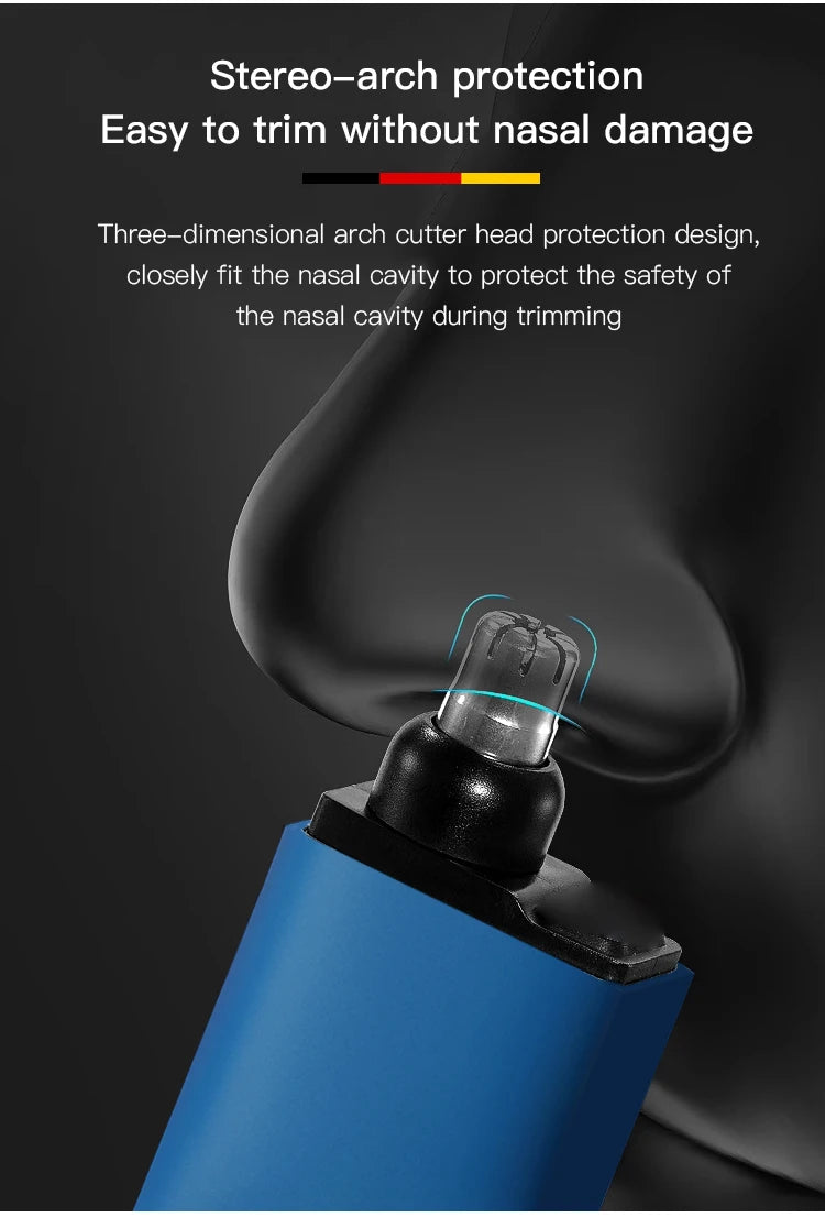 【Local Seller】Mini Portable Rechargeable Nose Hair Trimmer For Men Replacement Blades Included