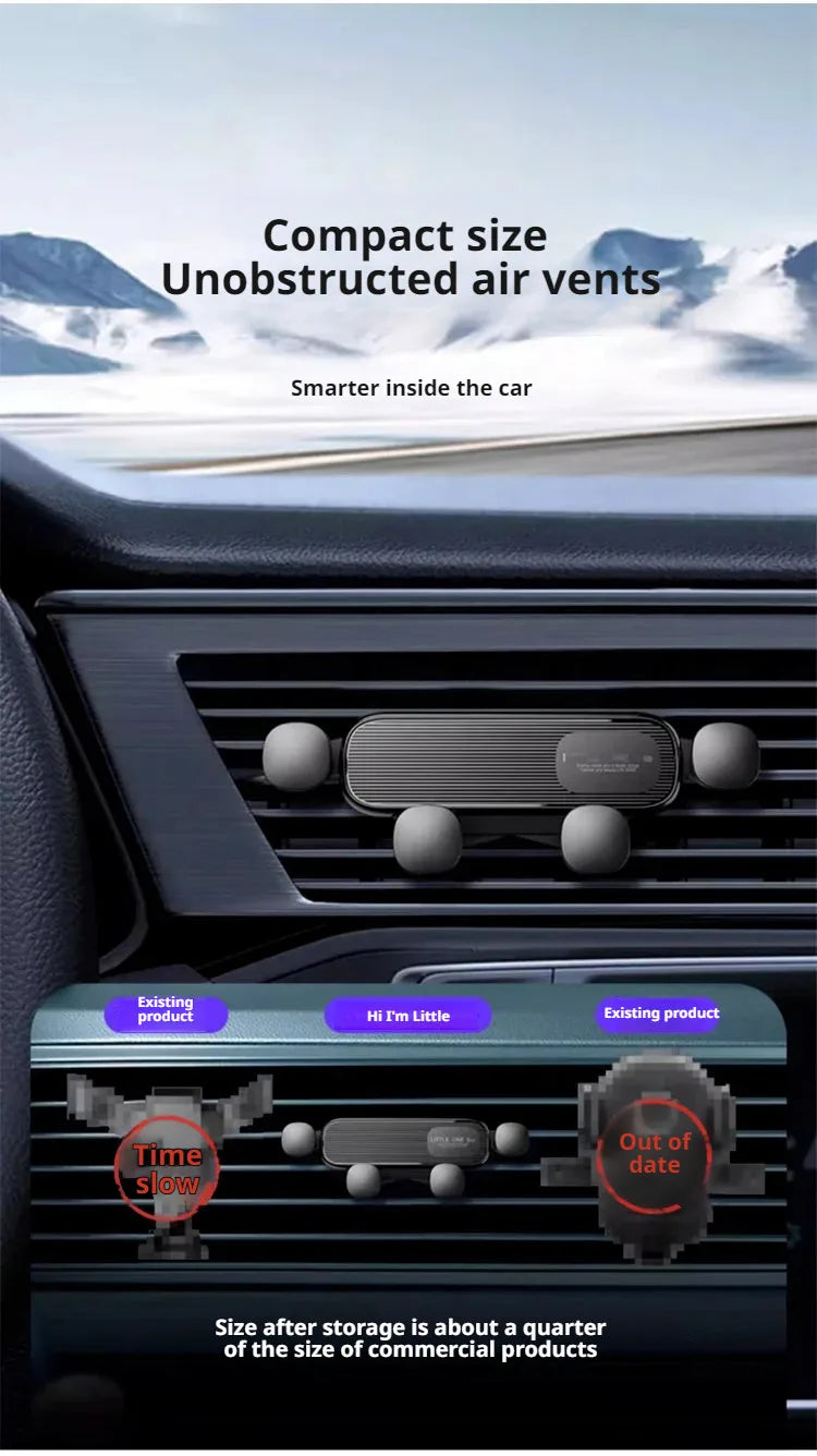Car phone holder air vent clip special car hook type horizontal and vertical fixed car phone holder