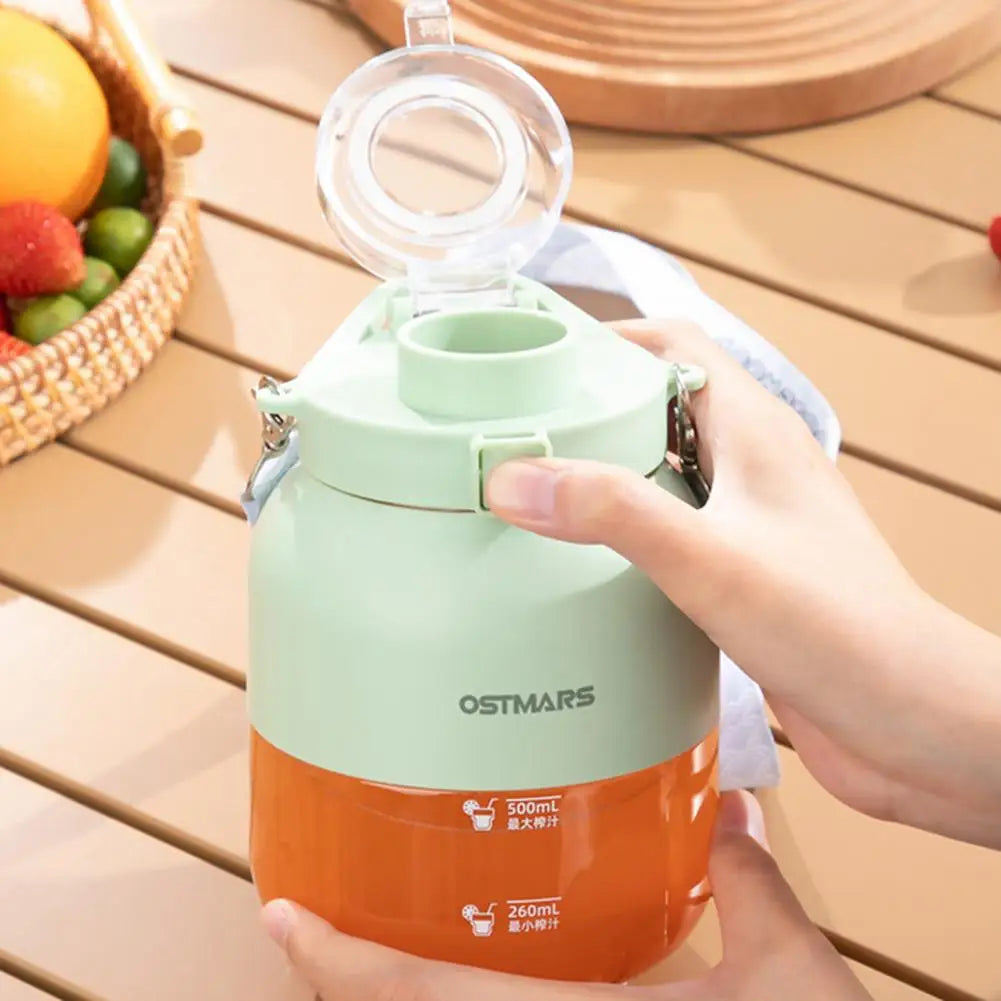 1100ML Portable Juicer Cup Food Grade Water Bottle Juicer Wireless Fruit Squeezer Electric Blender Juice Maker Machine Kitchen