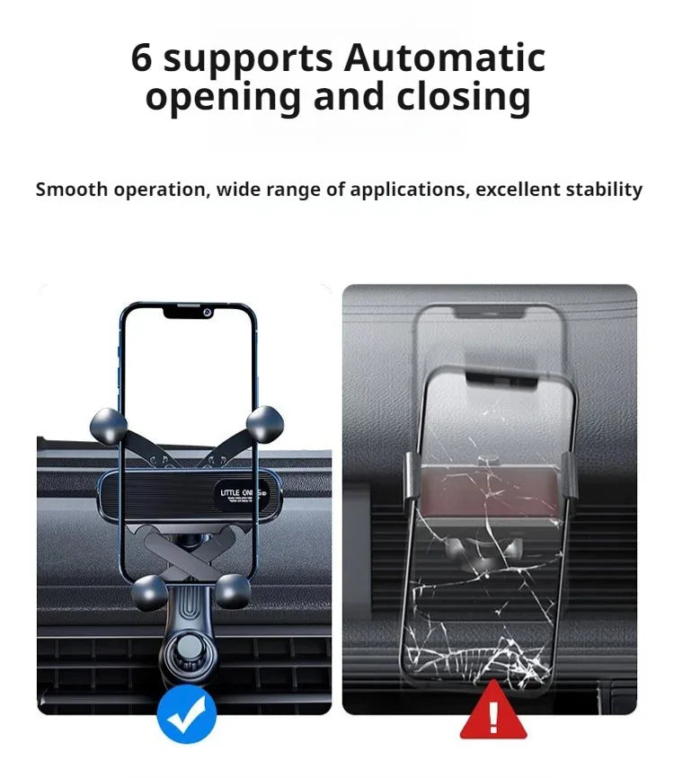 Car phone holder air vent clip special car hook type horizontal and vertical fixed car phone holder