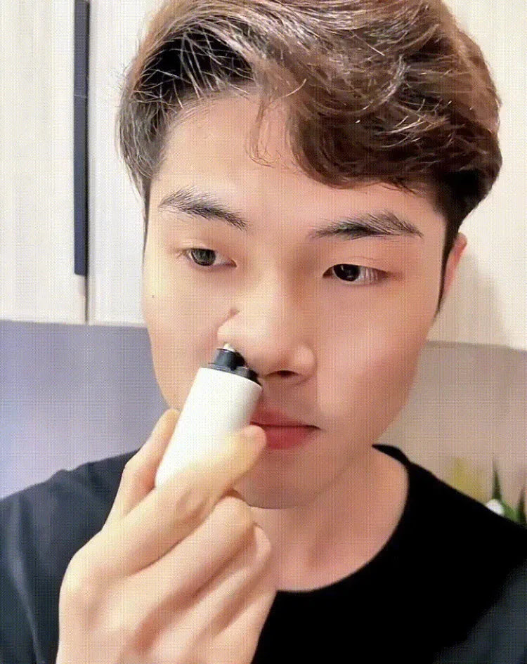 【Local Seller】Mini Portable Rechargeable Nose Hair Trimmer For Men Replacement Blades Included
