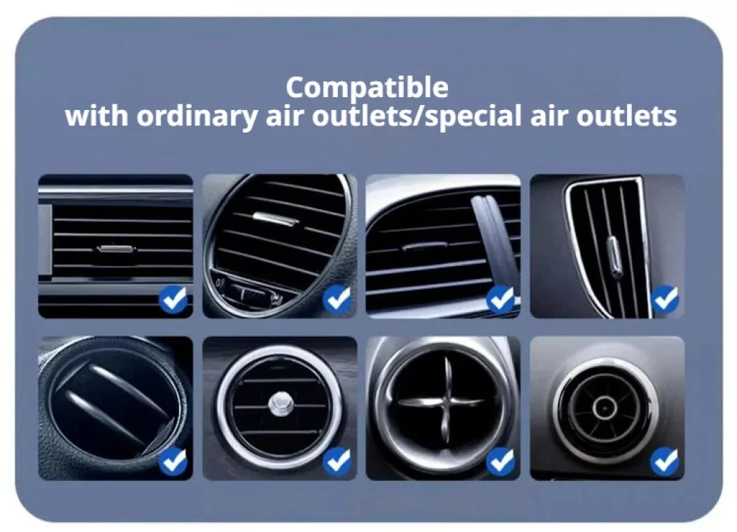 Car phone holder air vent clip special car hook type horizontal and vertical fixed car phone holder