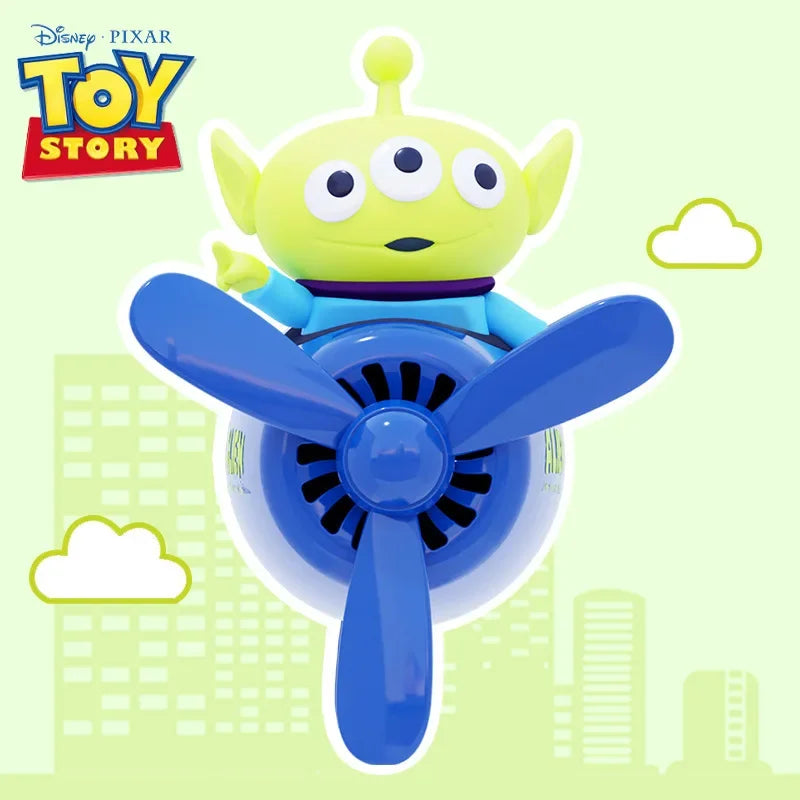 Disney Stitch Toy Story Alien Car Air Freshener Cute Rotating Propeller Aromatherapy Toys Mobile Phone Holder Christmas Gifts