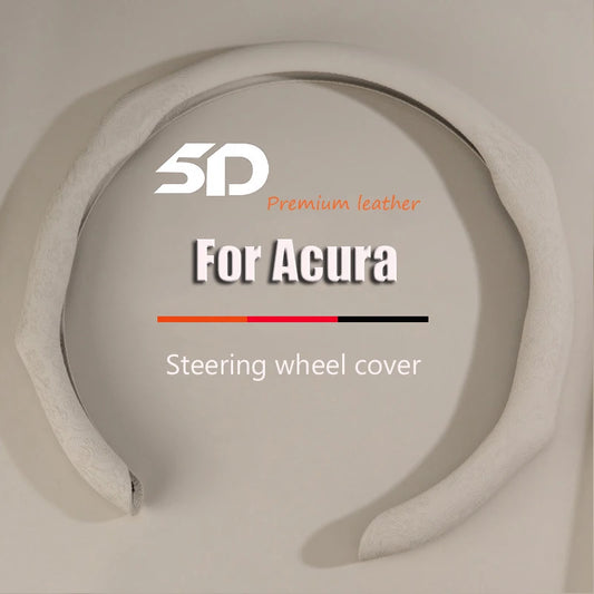 Premium NAPPA Leather Car Steering Wheel Cover For Acura CDX RLX ZDX RDX MDX ILX RL TL TLX TLX-L Breathable Automotive Parts