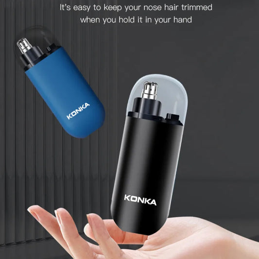 【Local Seller】Mini Portable Rechargeable Nose Hair Trimmer For Men Replacement Blades Included