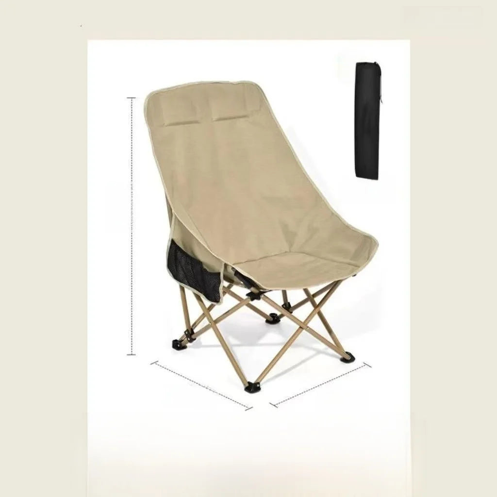Outdoor Adjustable High Ba Moon Chair Folding Chair Convenient Storage Fiing Chair Beach Chair Cam Equipment