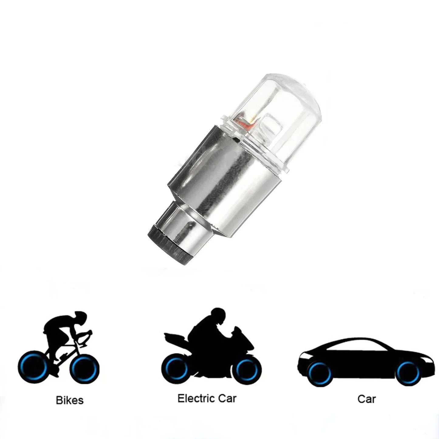 Tire LED Lights Bicycle Tire Valve Cap Lighting Motorcycle Bike Wheel Lamp Flash Lamps Colorful Road Cycling Lamp Accessories